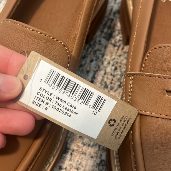 Toms Cara Tan Leather Penny Loafer size 8 - new with tags! Camel - Picture 7 of 7